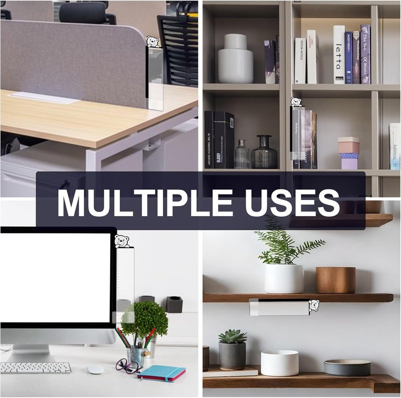 Zcxbeh Office Desk Accessories 2pcs Multifunction Computer Monitor Memo Board - Office Supplies for Women Men Computer Sticky Note Holder Home Decor (Bear cub Monitor Memo Board) - Image 5